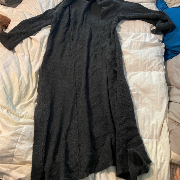 James Perse open with button option long sleeve sweater LONG - Picture 2 of 2